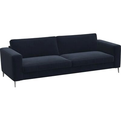 FLEXLUX Fiore 3-Sitzer Sofa Königsblau Samtigkomfort FLEXLUX Fiore 3-Sitzer Sofa Königsblau Samtigkomfort