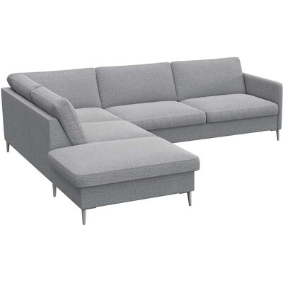 FLEXLUX Fiore L-Form Sofa - Skandinavisch, Grau, Chenille FLEXLUX Fiore L-Form Sofa - Skandinavisch, Grau, Chenille