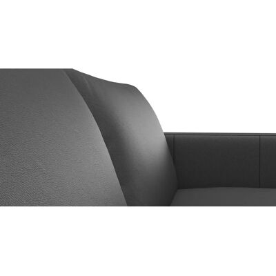 FLEXLUX Fiore Skandinavisches Echtleder Sofa - Schwarz - 266cm FLEXLUX Fiore Skandinavisches Echtleder Sofa - Schwarz - 266cm