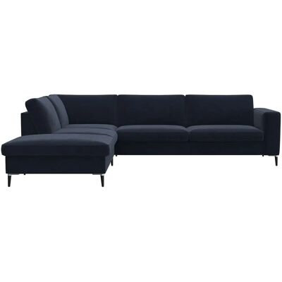 FLEXLUX Fiore Modularsofa - Skandinavisches Design, Samtvel, Blau FLEXLUX Fiore Modularsofa - Skandinavisches Design, Samtvel, Blau