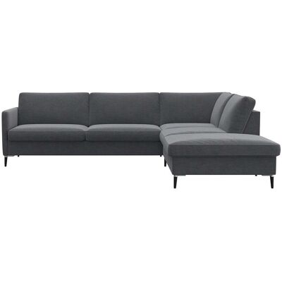 FLEXLUX Fiore Ecksofa - Skandinavisches Design, Samtstoff, Reversibles Ottomane FLEXLUX Fiore Ecksofa - Skandinavisches Design, Samtstoff, Reversibles Ottomane