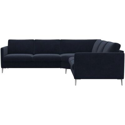 FLEXLUX Fiore Samt-Ecksofa - L-Form, Königsblau, 249cm FLEXLUX Fiore Samt-Ecksofa - L-Form, Königsblau, 249cm