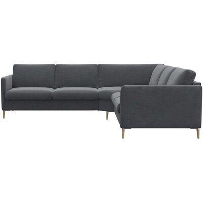 FLEXLUX Fiore Couch - Skandinavisch, Samt, Grau - Sofas FLEXLUX Fiore Couch - Skandinavisch, Samt, Grau - Sofas