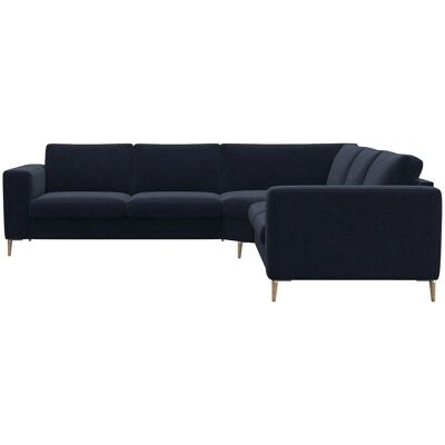 FLEXLUX Fiore Royalblau Sofa - 257cm, Samt, Skandinavisches Design FLEXLUX Fiore Royalblau Sofa - 257cm, Samt, Skandinavisches Design