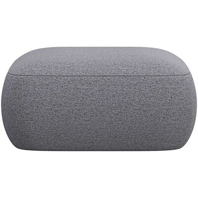 FLEXLUX Torino Pouf - Chenille, Grau, 91x46x91 cm - Modernes Organisches Design FLEXLUX Torino Pouf - Chenille, Grau, 91x46x91 cm - Modernes Organisches Design