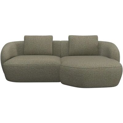 FLEXLUX Torino Organische Couch - L-Form, Grün, Bouclé FLEXLUX Torino Organische Couch - L-Form, Grün, Bouclé