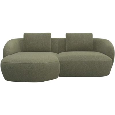 FLEXLUX Torino L-förmiger Sofa mit Chaiselongue, grün moss - Sofa FLEXLUX Torino L-förmiger Sofa mit Chaiselongue, grün moss - Sofa
