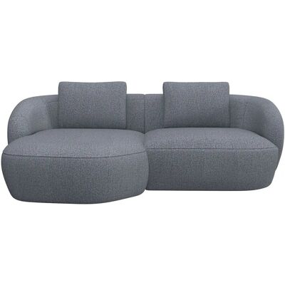 FLEXLUX Torino Organische Couch - L-Form, Navy Blau, Bouclé FLEXLUX Torino Organische Couch - L-Form, Navy Blau, Bouclé