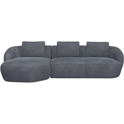 FLEXLUX Torino Organisches Sofa - L-förmig, Grau Bouclé, 3-Sitzer FLEXLUX Torino Organisches Sofa - L-förmig, Grau Bouclé, 3-Sitzer