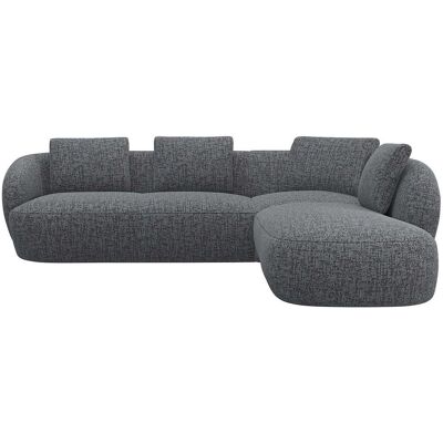 FLEXLUX Torino Organisches L-Form Sofa Grau FLEXLUX Torino Organisches L-Form Sofa Grau