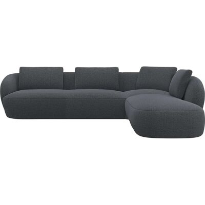 FLEXLUX - Torino - Anthrazit - Rechte Ottomane - Sofa FLEXLUX - Torino - Anthrazit - Rechte Ottomane - Sofa