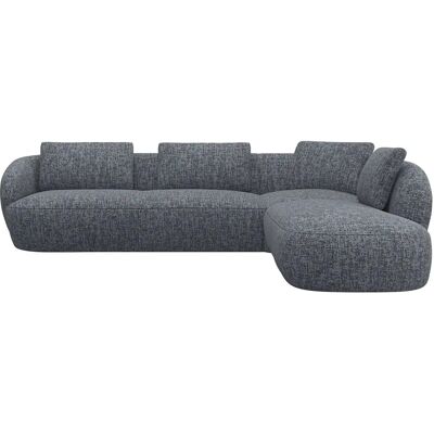 FLEXLUX - Torino - Granitgrau - Rechte Ottomane - Sofa FLEXLUX - Torino - Granitgrau - Rechte Ottomane - Sofa
