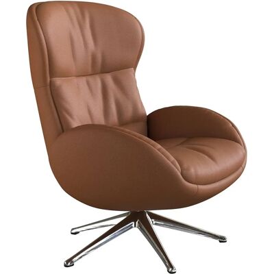 FLEXLUX Haze Relaxsessel - Echtleder, Verstellbar, Braun - Relaxsessel FLEXLUX Haze Relaxsessel - Echtleder, Verstellbar, Braun - Relaxsessel