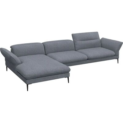 FLEXLUX Salino Navy Blau L-förmiger Sofa - Sofa FLEXLUX Salino Navy Blau L-förmiger Sofa - Sofa
