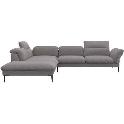 FLEXLUX Salino - Modern L-Form Sofa mit Verstellbaren Kopfstützen FLEXLUX Salino - Modern L-Form Sofa mit Verstellbaren Kopfstützen