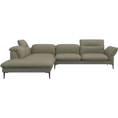 FLEXLUX Salino Modular grünes Sofa - 287cm Relax-Eckcouch FLEXLUX Salino Modular grünes Sofa - 287cm Relax-Eckcouch