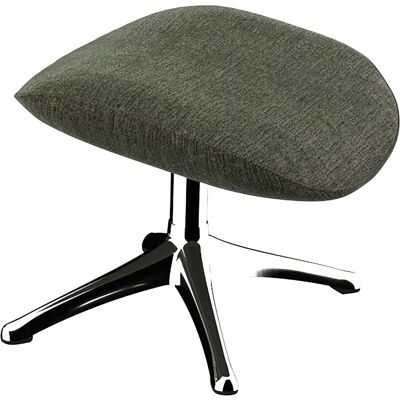 FLEXLUX Marinella Turtle/aluminiumfarben - Chenille BURANO - Aluminiumfüße - Fußhocker FLEXLUX Marinella Turtle/aluminiumfarben - Chenille BURANO - Aluminiumfüße - Fußhocker
