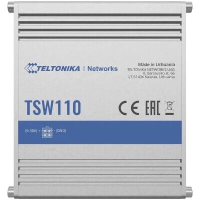 Switch Teltonika TSW110 non géré Gigabit Ethernet PoE - Bleu, Gris - Publicité Switch Teltonika TSW110 non géré Gigabit Ethernet PoE - Bleu, Gris - Publicité