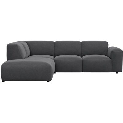 FLEXLUX Lucera Ecksofa - Grau, Chenille, 256cm FLEXLUX Lucera Ecksofa - Grau, Chenille, 256cm