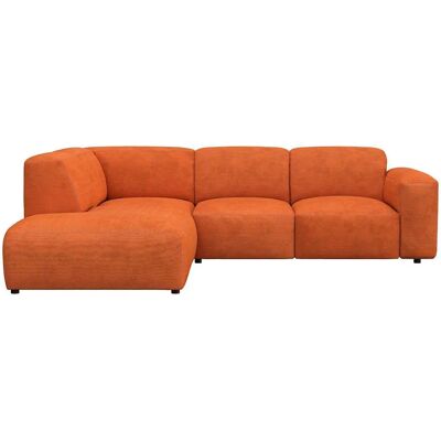 FLEXLUX Lucera - Modernes Ecksofa in Orange FLEXLUX Lucera - Modernes Ecksofa in Orange