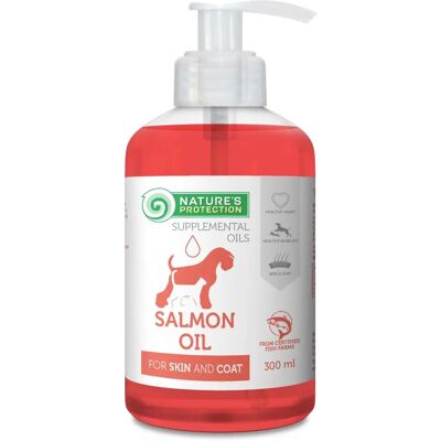 Nature's Protection - 100% lohiöljy - 300 ml - lemmikkien lisäravinto Nature's Protection - 100% lohiöljy - 300 ml - lemmikkien lisäravinto