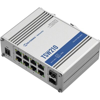 Switch Industriel Teltonika TSW210 - 8 Ethernet - Gris Switch Industriel Teltonika TSW210 - 8 Ethernet - Gris