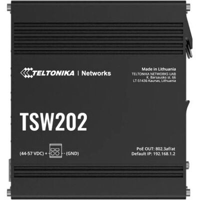 Teltonika TSW202 Hallittu Gigabit Ethernet kytkin - 8 porttia Teltonika TSW202 Hallittu Gigabit Ethernet kytkin - 8 porttia