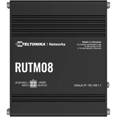 Teltonika RUTM08 Industrieller Kabelrouter - 4 Gigabit Ethernet Ports - Schwarz Teltonika RUTM08 Industrieller Kabelrouter - 4 Gigabit Ethernet Ports - Schwarz