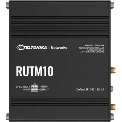 Teltonika RUTM10 Drahtloser Router - Dualband Wi-Fi 5, Gigabit Ethernet, Industrie Teltonika RUTM10 Drahtloser Router - Dualband Wi-Fi 5, Gigabit Ethernet, Industrie