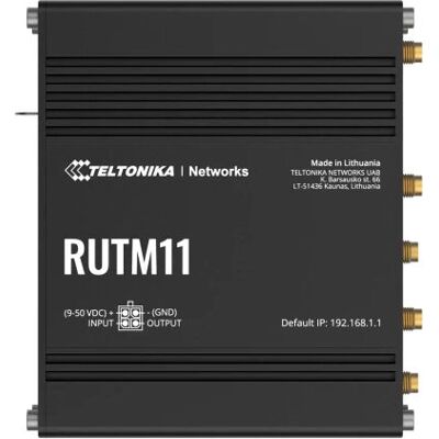 Router inalámbrico Teltonika RUTM11 - Ethernet Gigabit, Wi-Fi Doble Banda Router inalámbrico Teltonika RUTM11 - Ethernet Gigabit, Wi-Fi Doble Banda
