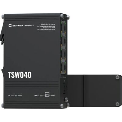 Teltonika NETWORKS TSW040 8-Port PoE+ Switch - Ei hallinnoitu - Musta Teltonika NETWORKS TSW040 8-Port PoE+ Switch - Ei hallinnoitu - Musta