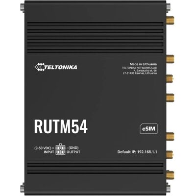 Teltonika RUTM54 5G Dual SIM eSIM Router - Router Teltonika RUTM54 5G Dual SIM eSIM Router - Router