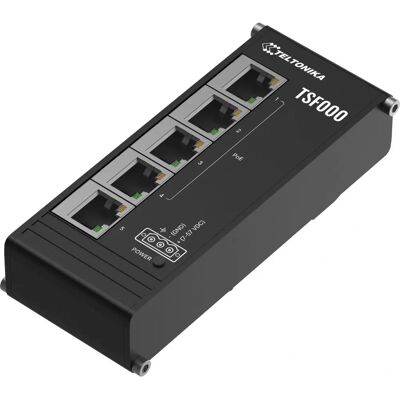 Teltonika TSF000 Unmanaged Ethernet - Desktop - Black Teltonika TSF000 Unmanaged Ethernet - Desktop - Black