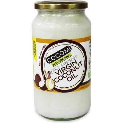 Huile de coco vierge BIO 1000 ml - COCOMI - Publicité Huile de coco vierge BIO 1000 ml - COCOMI - Publicité