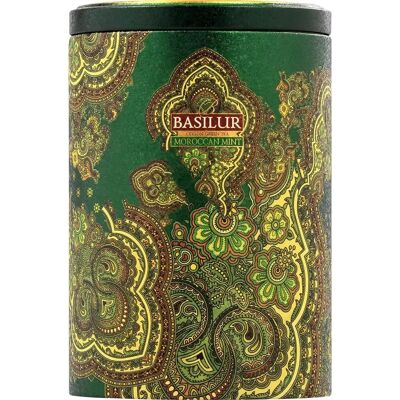 Zelený čaj s mátou marockou Basilur - 100g Kovové balení Zelený čaj s mátou marockou Basilur - 100g Kovové balení