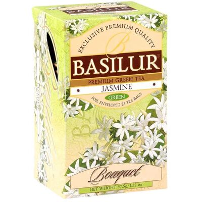Basilur - Zielona herbata jaśminowa - 37,5 g - 25 torebek Basilur - Zielona herbata jaśminowa - 37,5 g - 25 torebek