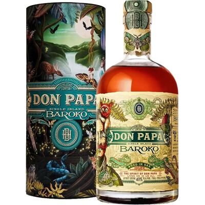Don Papa Baroko Édition Limitée Contenant de Récolte - Rhum - Publicité Don Papa Baroko Édition Limitée Contenant de Récolte - Rhum - Publicité