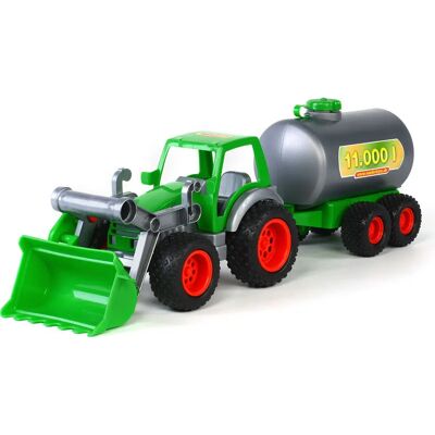 Tracteur Polesie avec Pelle Frontale et Réservoir - Tractor - Publicité Tracteur Polesie avec Pelle Frontale et Réservoir - Tractor - Publicité