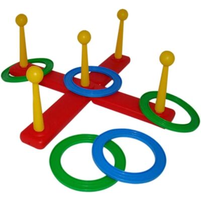 Polesie Kinderringwurfspiel - Geschicklichkeitsspiel - Rot Polesie Kinderringwurfspiel - Geschicklichkeitsspiel - Rot