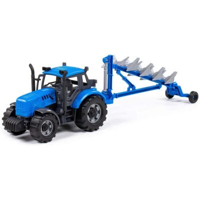 Tracteur jouet Polesie 91291 - Avec charrue pour 3+ Bleu - Publicité Tracteur jouet Polesie 91291 - Avec charrue pour 3+ Bleu - Publicité