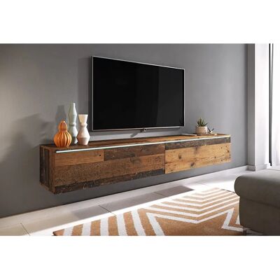 Muebles Slavic - Meuble TV D 180cm - Fixation murale ou au sol - Old Style - Publicité Muebles Slavic - Meuble TV D 180cm - Fixation murale ou au sol - Old Style - Publicité