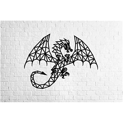 Eco-Wood-Art Puzzle mural en bois - Dragon 94,8 cm Noir - Publicité Eco-Wood-Art Puzzle mural en bois - Dragon 94,8 cm Noir - Publicité