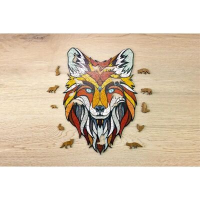 Puzzle en bois coloré Eco-Wood-Art - Renard - 141 pièces - Publicité Puzzle en bois coloré Eco-Wood-Art - Renard - 141 pièces - Publicité