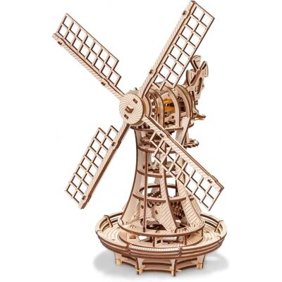 Eco-Wood-Art Moulin à Vent - Marron - Puzzle Mécanique 3D - Publicité Eco-Wood-Art Moulin à Vent - Marron - Puzzle Mécanique 3D - Publicité