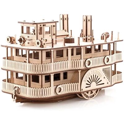 Eco Wood Art - Paddle Steamer River Princess - 416 Teile - 3D Puzzle Eco Wood Art - Paddle Steamer River Princess - 416 Teile - 3D Puzzle
