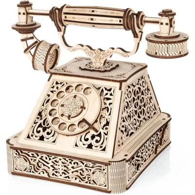 Eco Wood Art Téléphone Rétro 3D puzzle - Puzzle - Publicité Eco Wood Art Téléphone Rétro 3D puzzle - Puzzle - Publicité