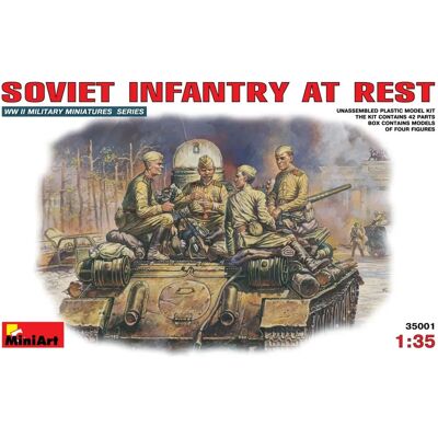 Miniart Infanterie Soviétique au Repos - Miniatures Militaires - Publicité Miniart Infanterie Soviétique au Repos - Miniatures Militaires - Publicité