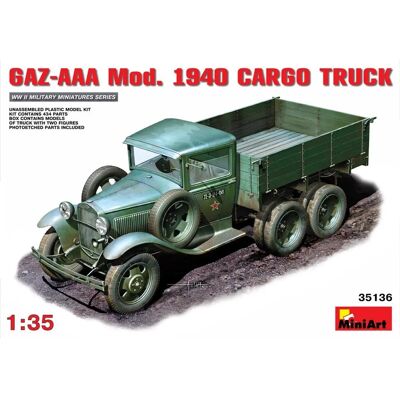 Mini Art GAZ-AAA Cargo Truck 1:35 Militärmodell Mini Art GAZ-AAA Cargo Truck 1:35 Militärmodell