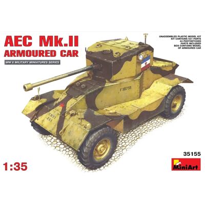 Mini Art 35155 Militärmodell Bausatz AEC Mk.2 Panzerwagen 1/35 Mini Art 35155 Militärmodell Bausatz AEC Mk.2 Panzerwagen 1/35
