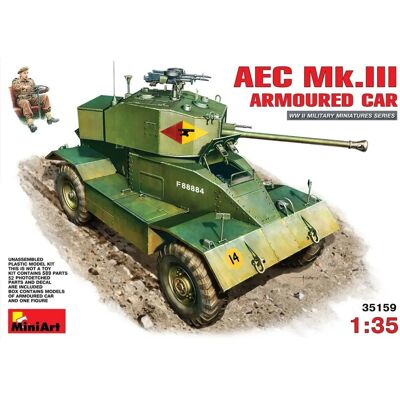 Mini Art AEC MkIII Panzerwagen Modellbausatz - 1:35 Mini Art AEC MkIII Panzerwagen Modellbausatz - 1:35
